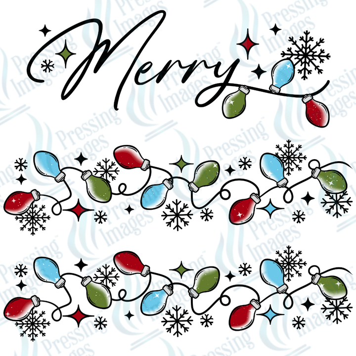 DTF 3373 Merry Lights - Pressing Images