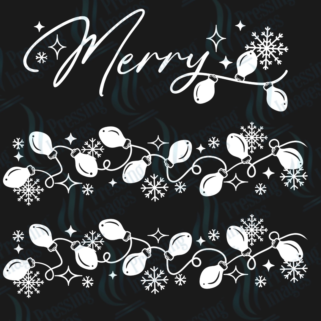 DTF 3373 Merry Lights - Pressing Images
