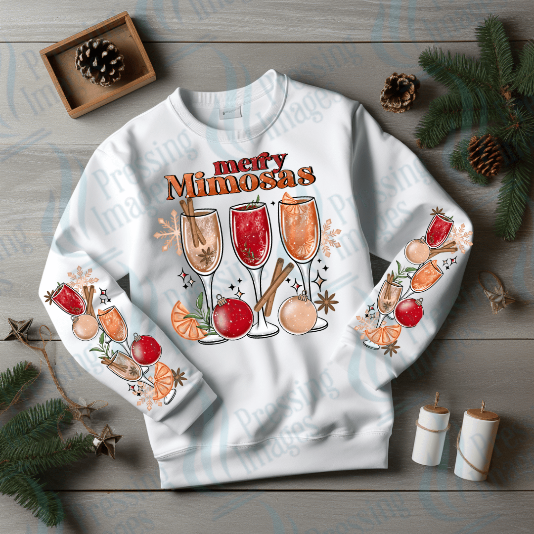 DTF 3374 Merry Mimosa's - Pressing Images