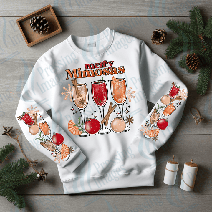 DTF 3374 Merry Mimosa's - Pressing Images