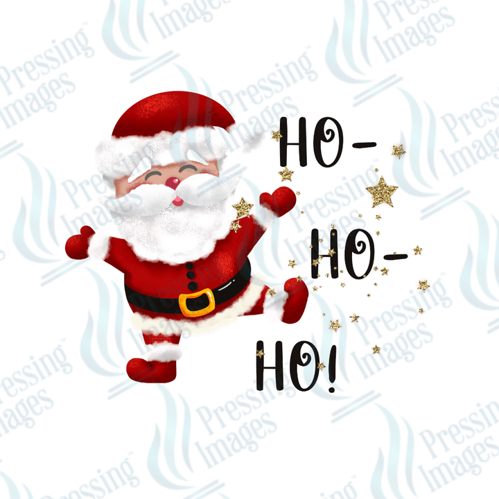 DTF 3378 Ho Ho Ho Santa - Pressing Images