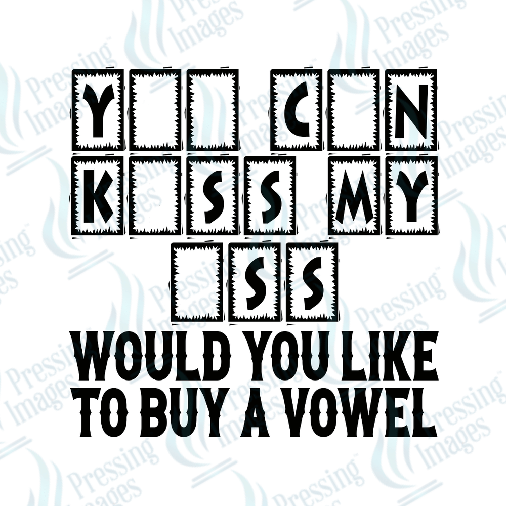 DTF 3383 Would you like to buy a vowel - Pressing Images