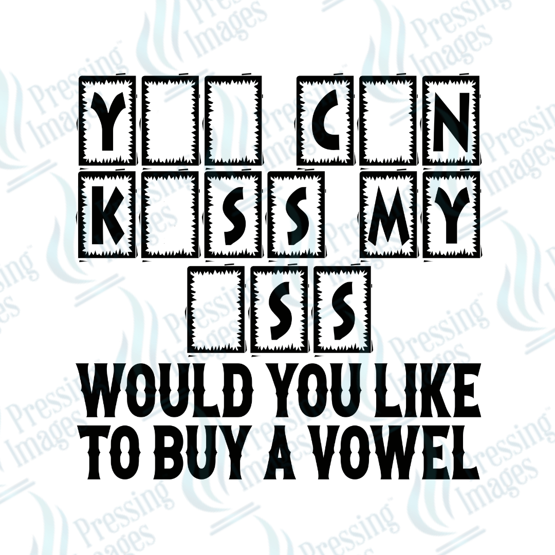 DTF 3383 Would you like to buy a vowel - Pressing Images