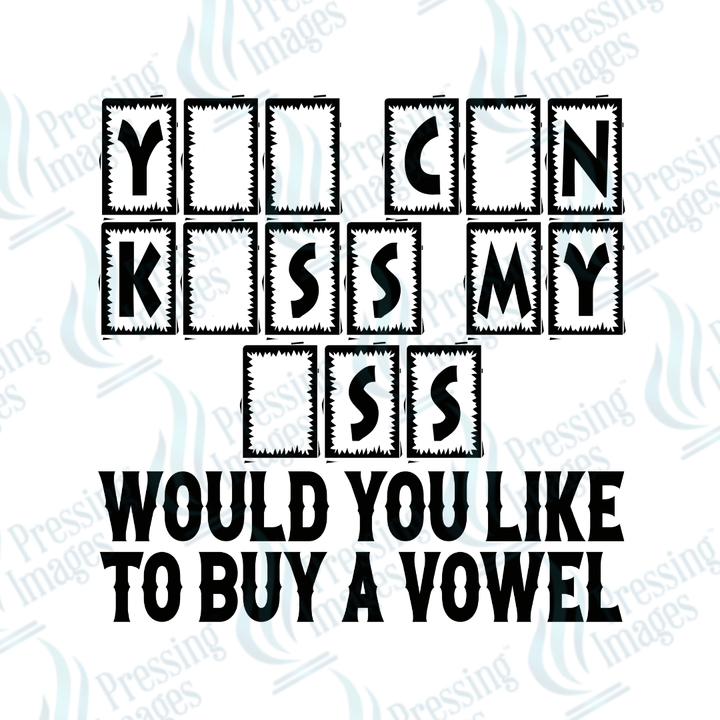 DTF 3383 Would you like to buy a vowel - Pressing Images