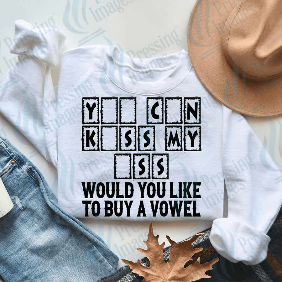 DTF 3383 Would you like to buy a vowel - Pressing Images