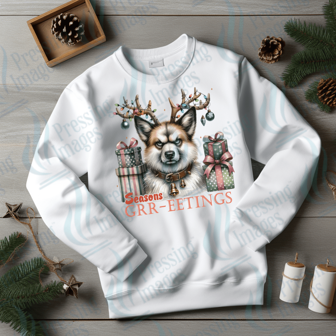 DTF 3386 Season's Grrreetings - Pressing Images