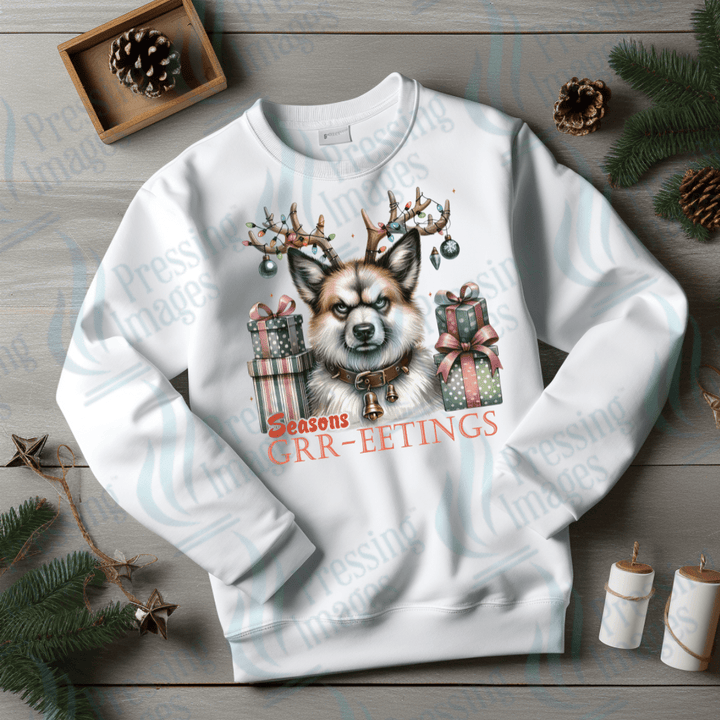 DTF 3386 Season's Grrreetings - Pressing Images