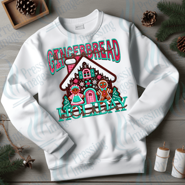DTF 3404 Gingerbread holiday - Pressing Images