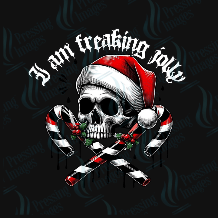 DTF 3411 I am freaking Jolly - Pressing Images