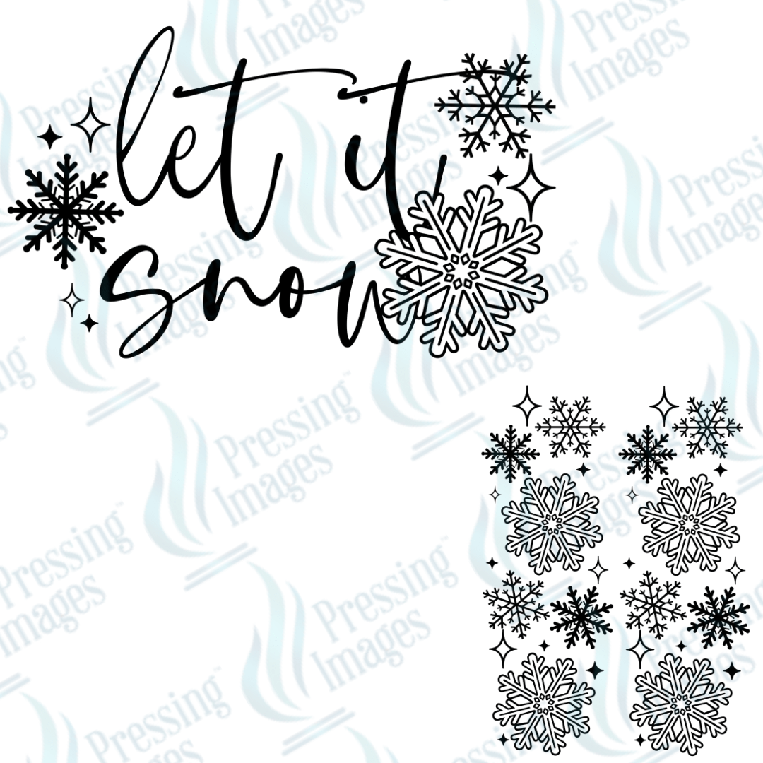 DTF 3414 Let it snow - Pressing Images