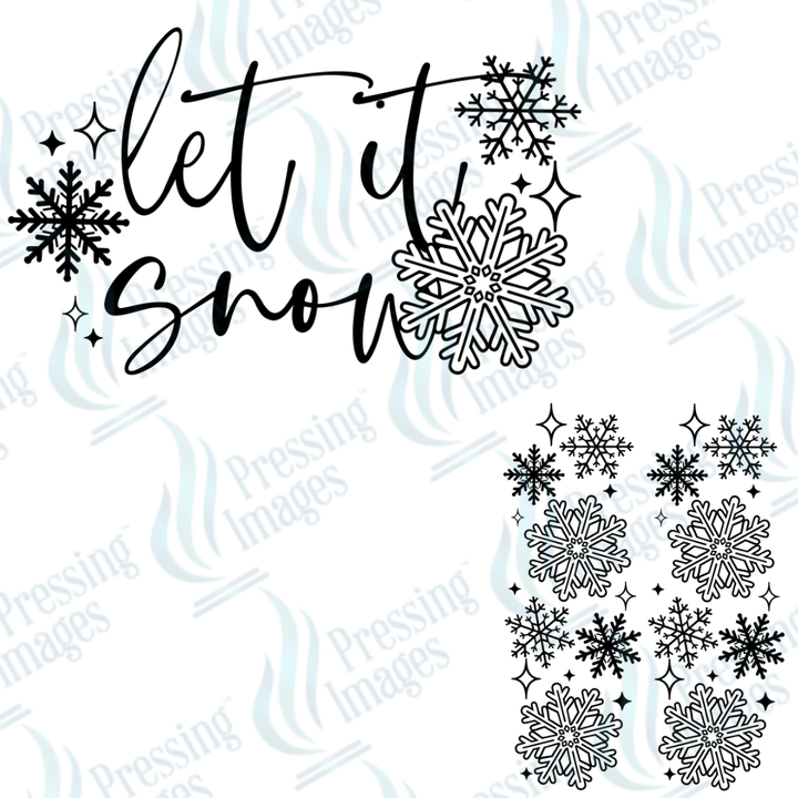 DTF 3414 Let it snow - Pressing Images