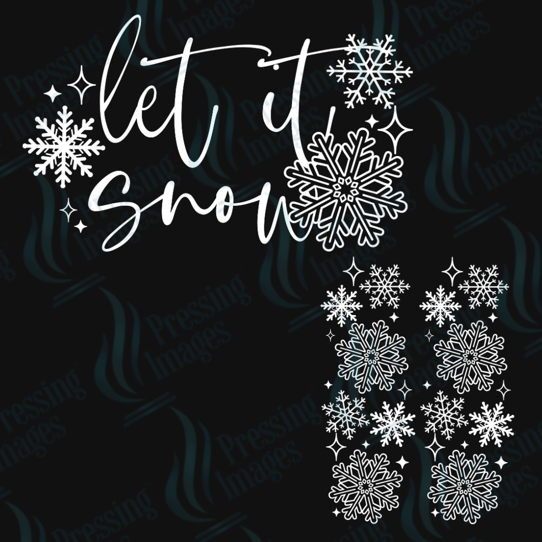 DTF 3414 Let it snow - Pressing Images