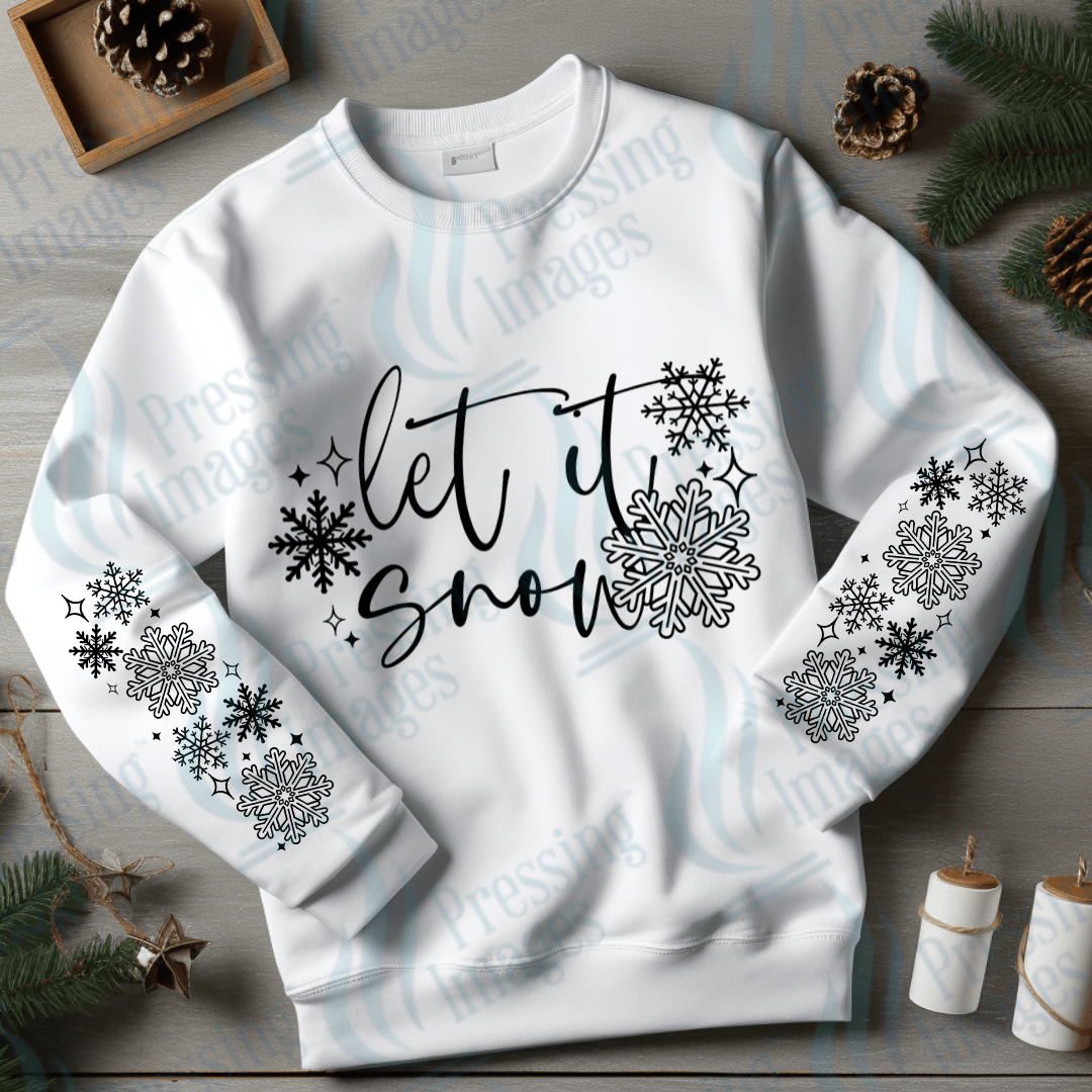DTF 3414 Let it snow - Pressing Images