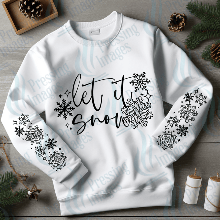 DTF 3414 Let it snow - Pressing Images