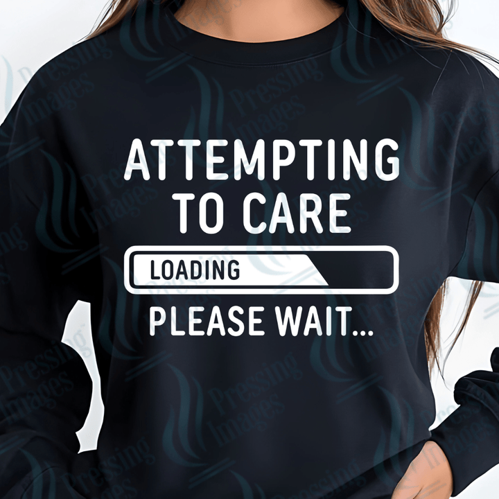 DTF 3418 Attempting to care - Pressing Images