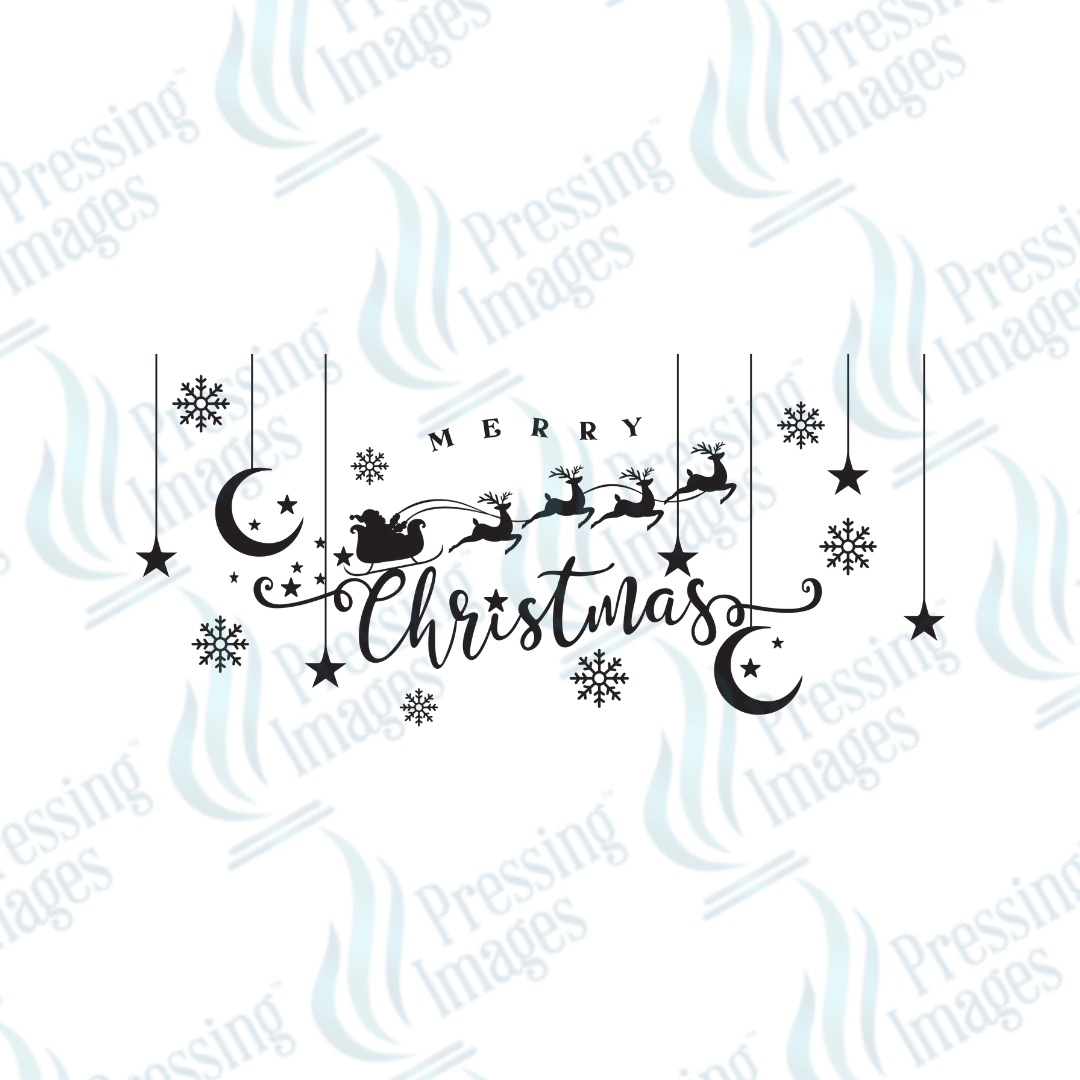 Merry Christmas Santa Sleigh | Pressing Images (#3420)