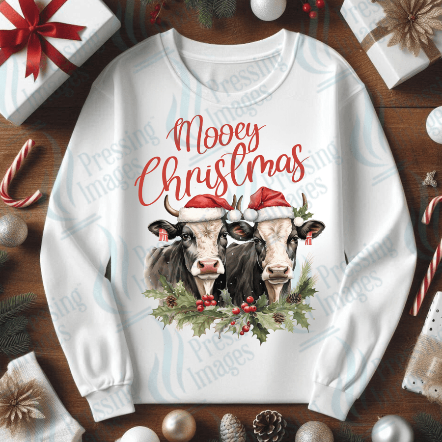 DTF 3423 Mooey Christmas - Pressing Images