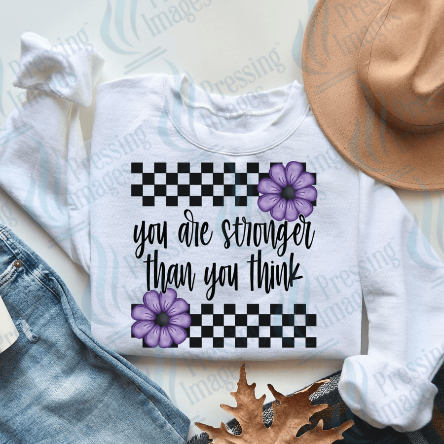 DTF 3436 You are stronger than you think - Pressing Images