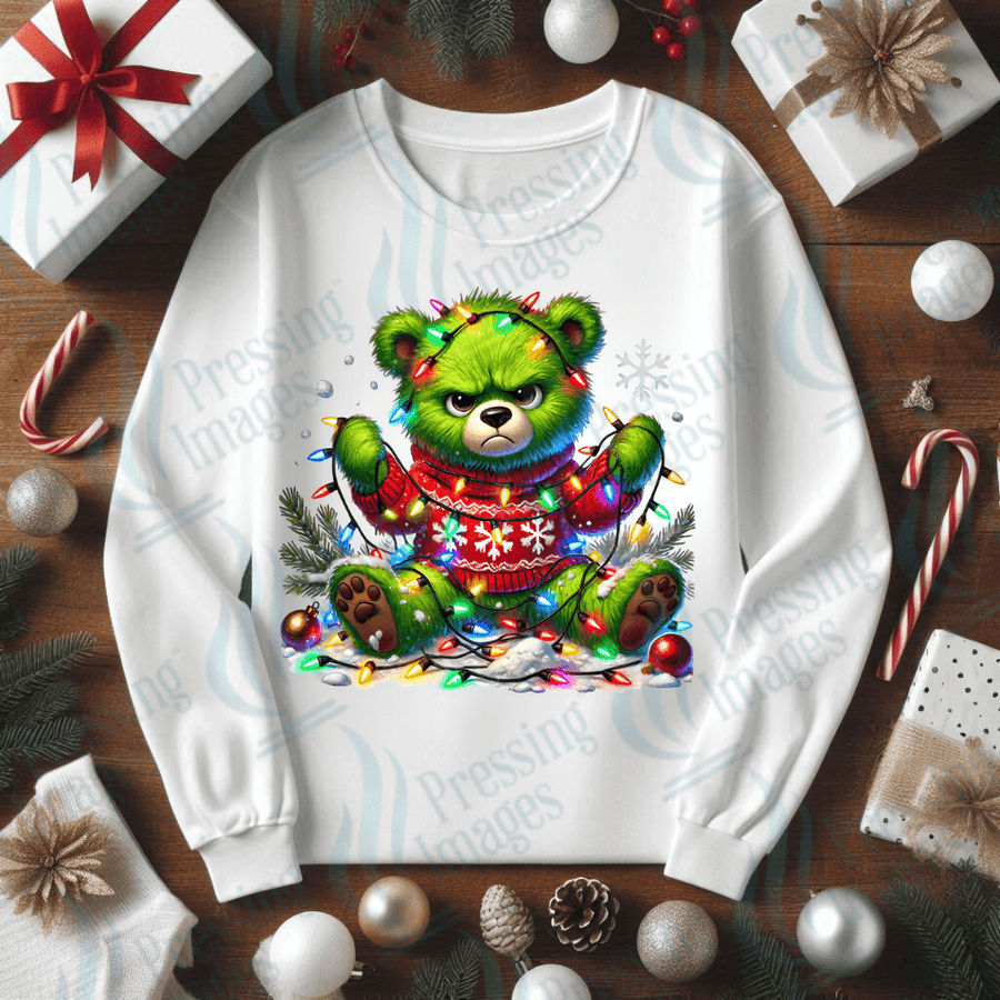 DTF 3438 Christmas bear - Pressing Images