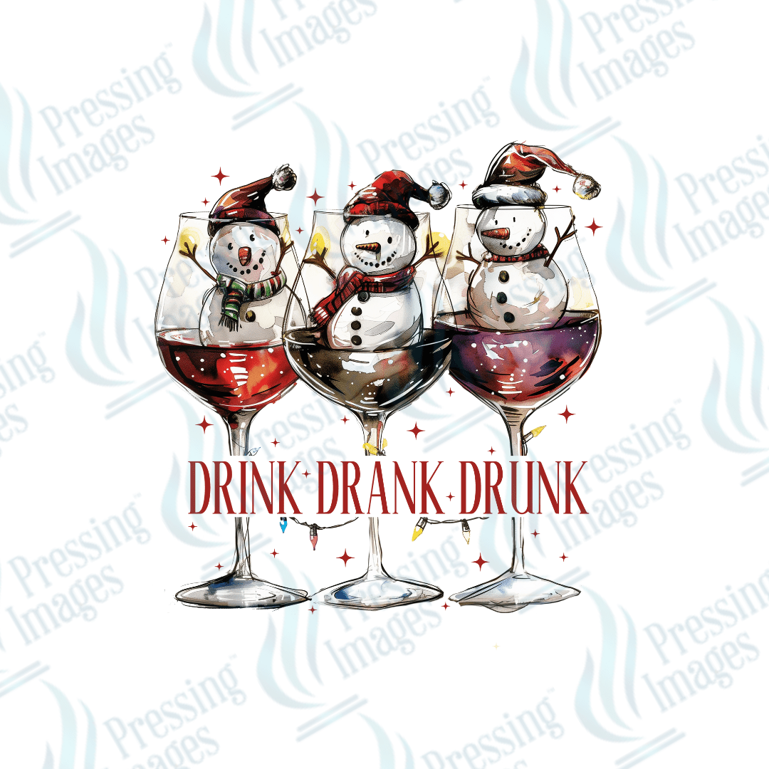 DTF 3439 Blitzed snowmen - Pressing Images