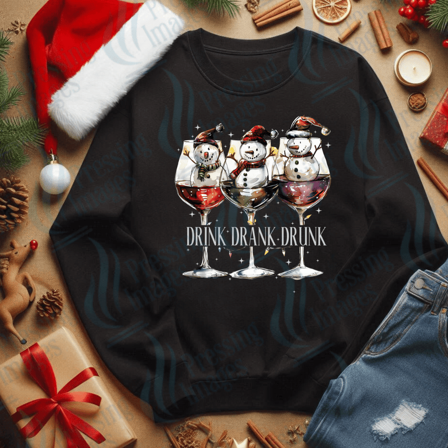 DTF 3439 Blitzed snowmen - Pressing Images