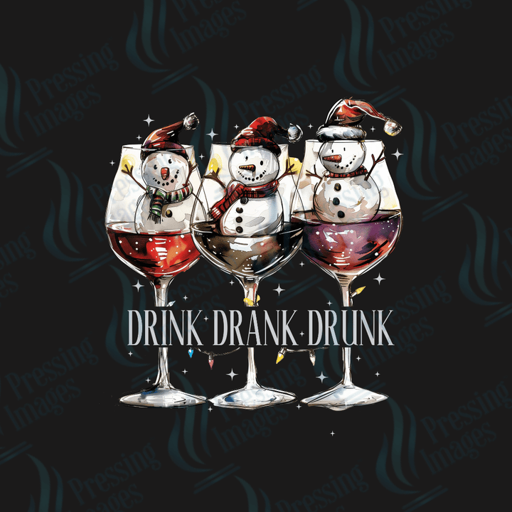 DTF 3439 Blitzed snowmen - Pressing Images