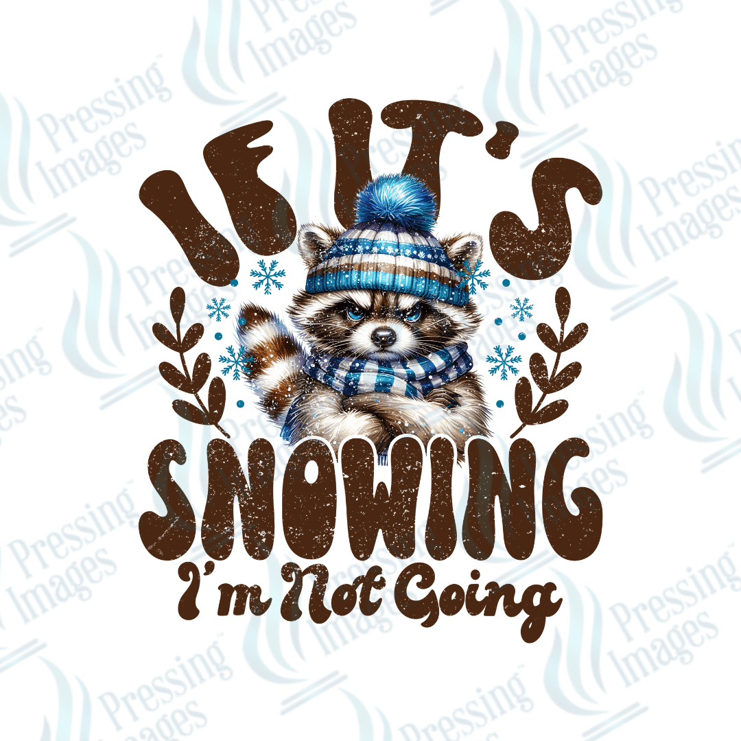 DTF 3447 If it's snowing I'm not going - Pressing Images