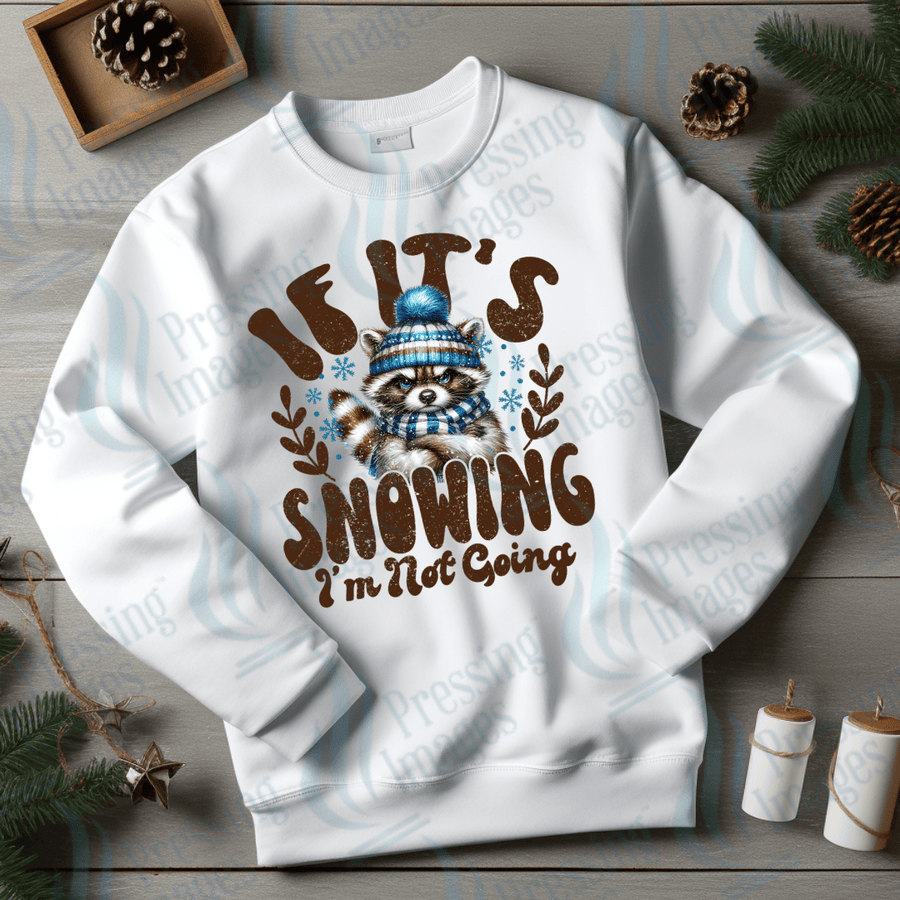 DTF 3447 If it's snowing I'm not going - Pressing Images