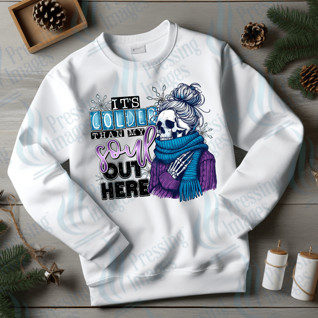 DTF 3454 It's colder than my soul out here - Pressing Images