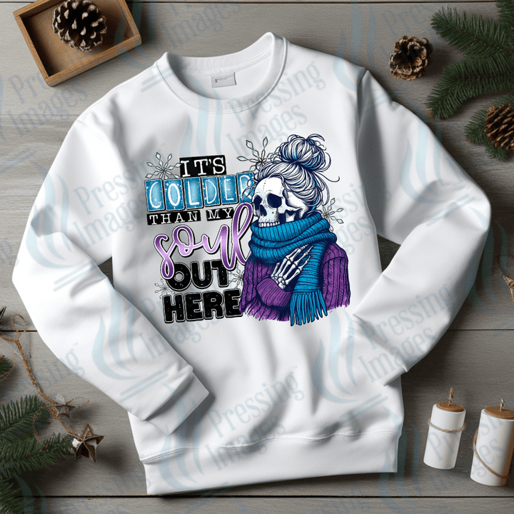 DTF 3454 It's colder than my soul out here - Pressing Images