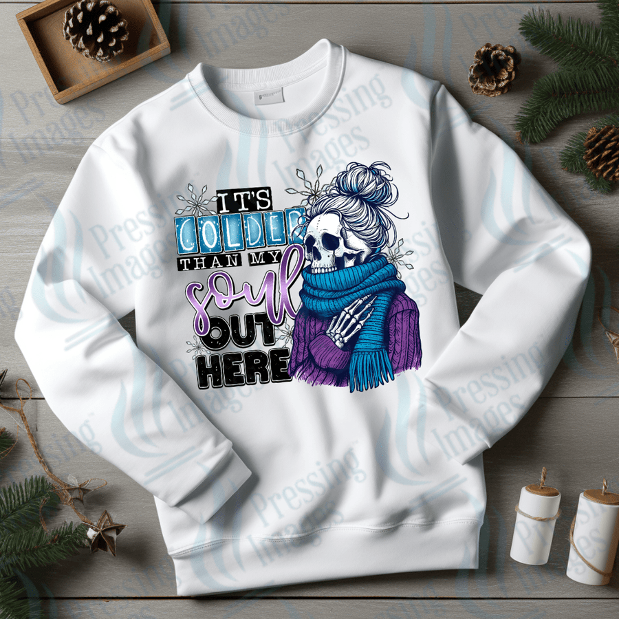 DTF 3454 It's colder than my soul out here - Pressing Images