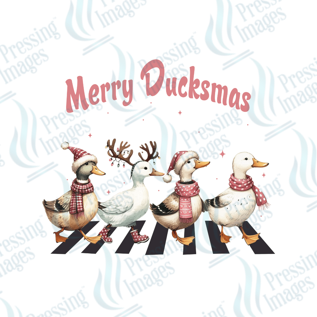 DTF 3456 Merry Duckmas - Pressing Images