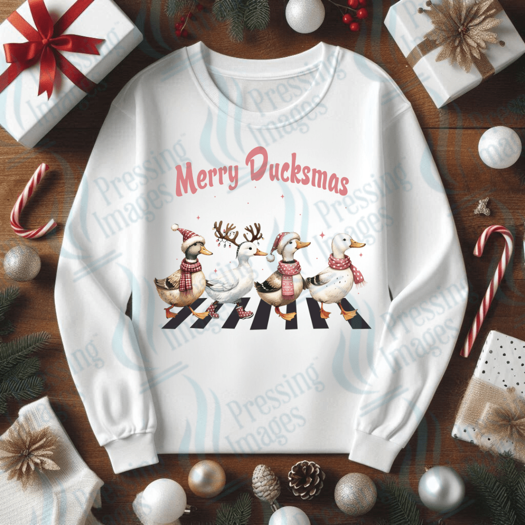 DTF 3456 Merry Duckmas - Pressing Images