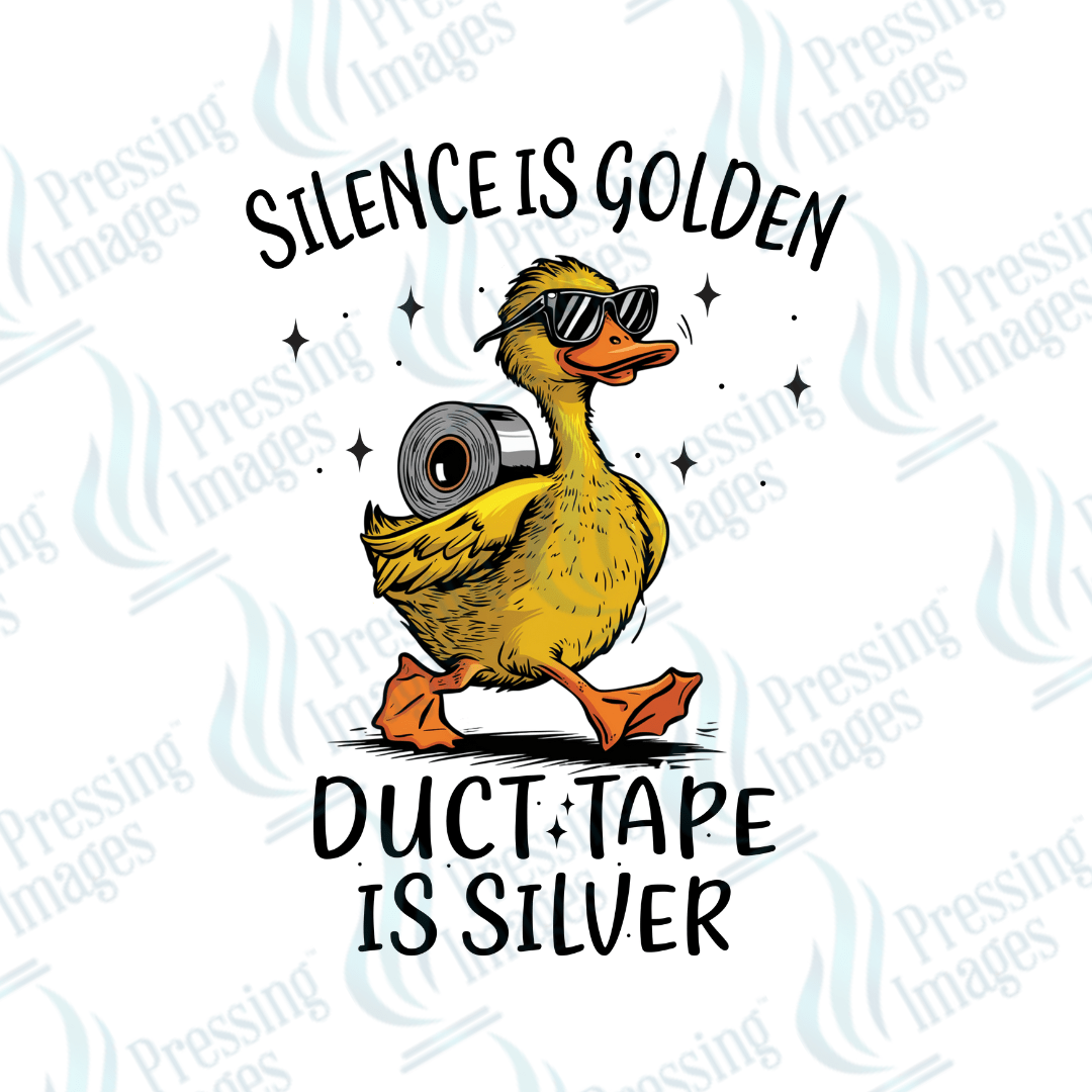 DTF 3471 Silence is golden - Pressing Images