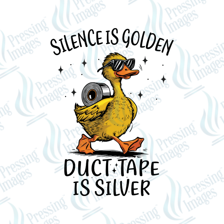DTF 3471 Silence is golden - Pressing Images