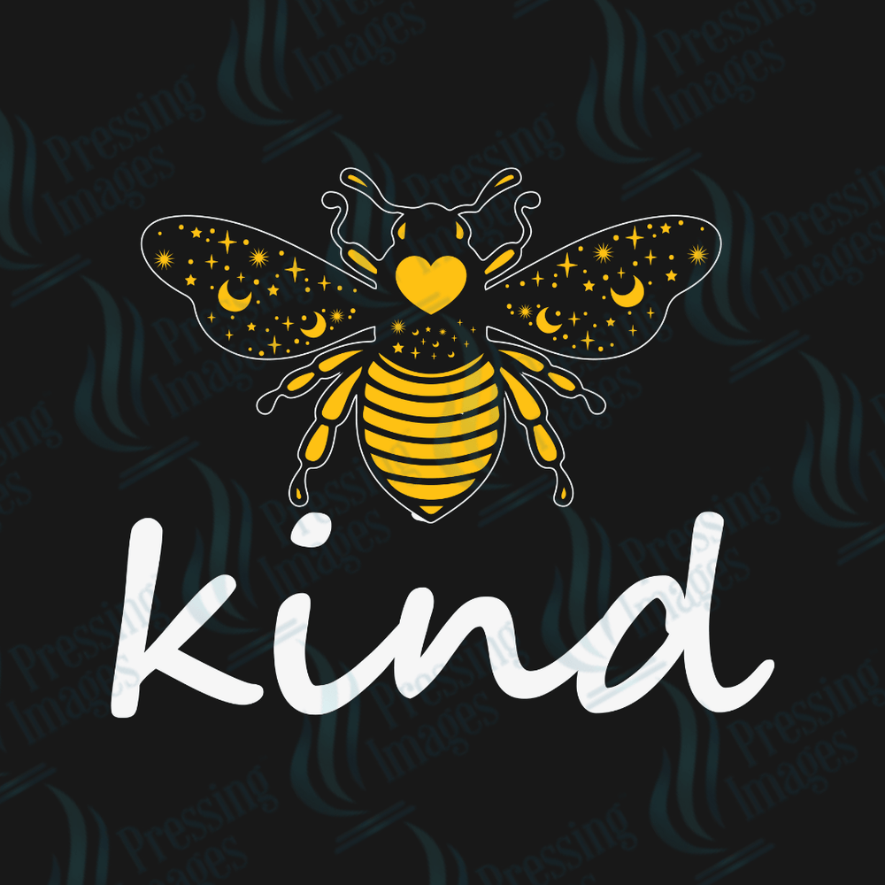 DTF 3475 Bee kind - Pressing Images