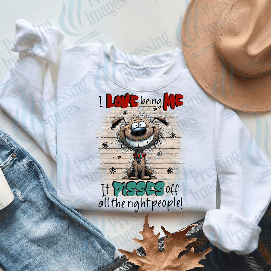 DTF 3491 I love being me - Pressing Images