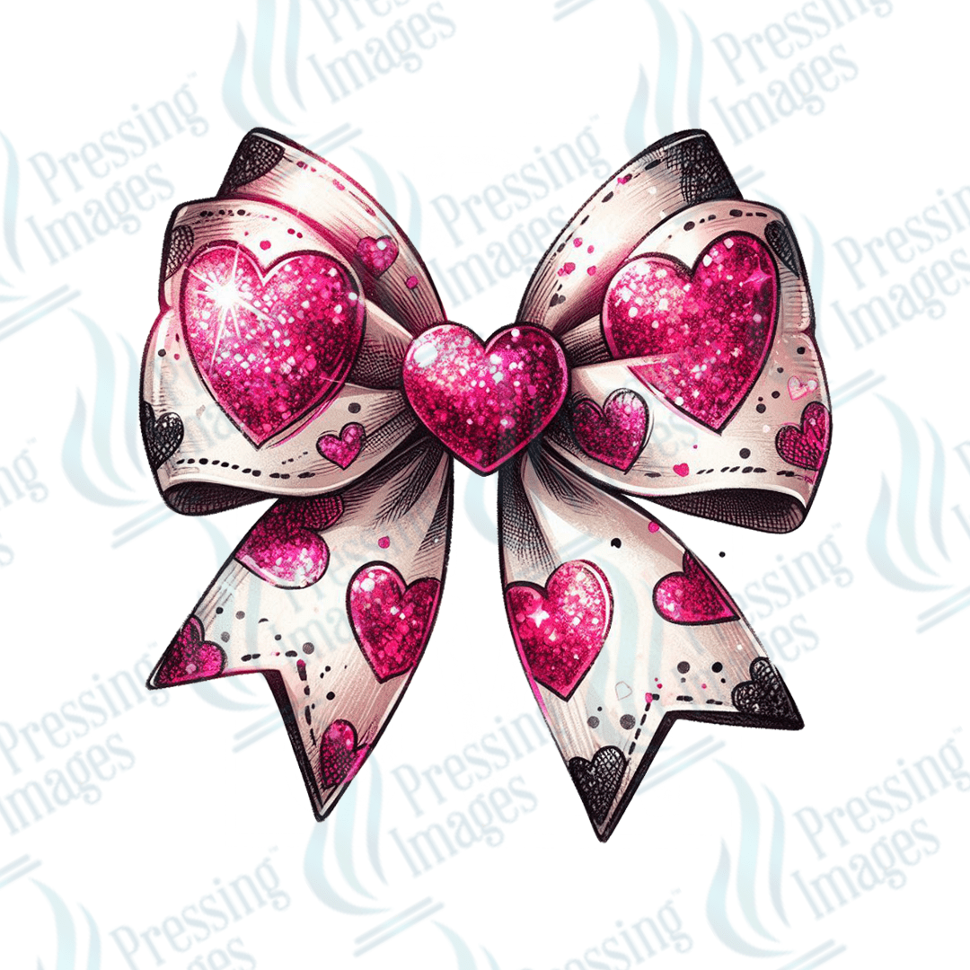 DTF 3504 Valentine bow - Pressing Images