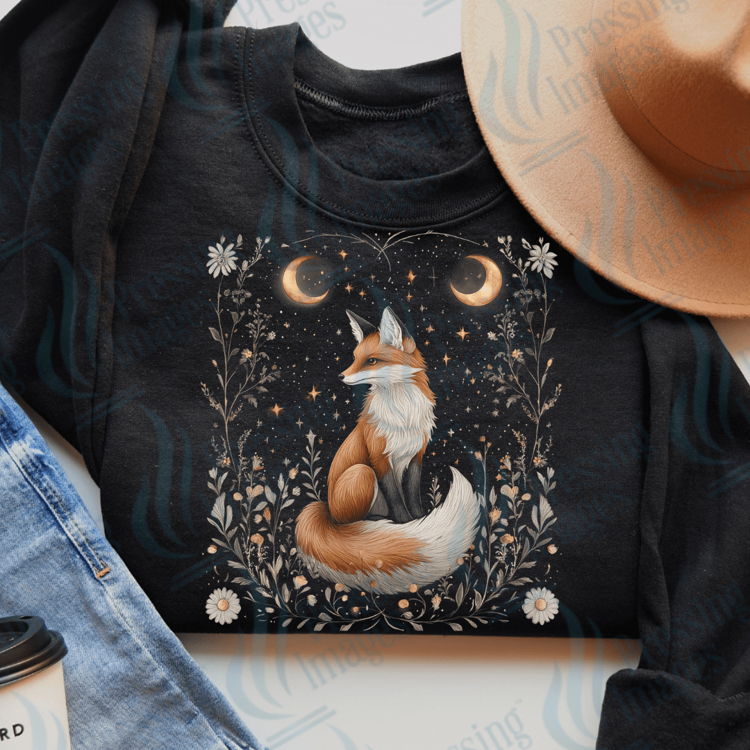 DTF 3513 Fox whimsical ( Best on dark applications) - Pressing Images