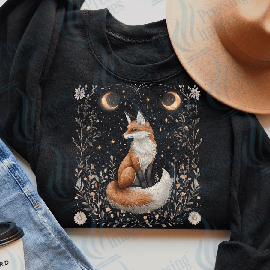 DTF 3513 Fox whimsical ( Best on dark applications) - Pressing Images