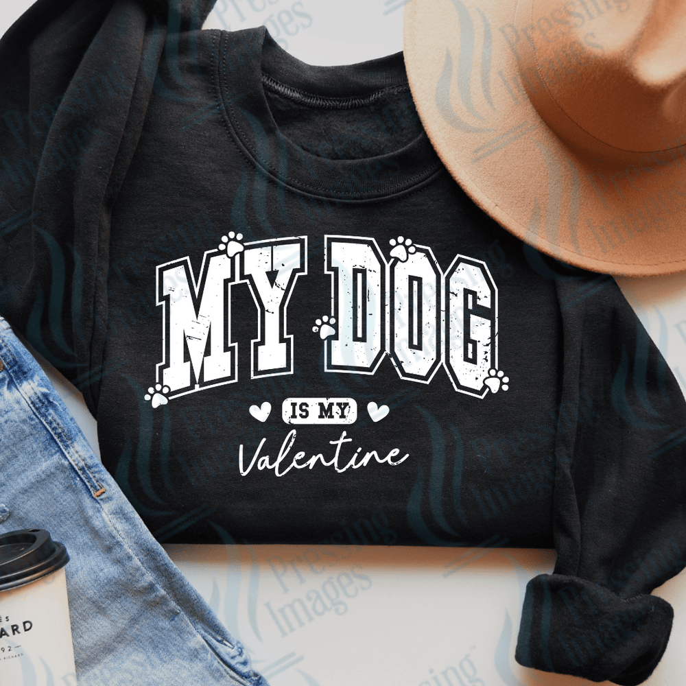DTF 3522 My Dog is my Valentine - Pressing Images
