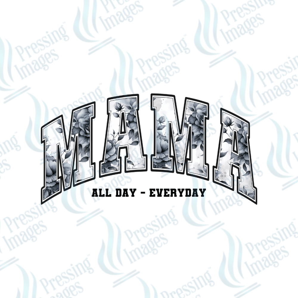 DTF 3531 Black roses mama - Pressing Images