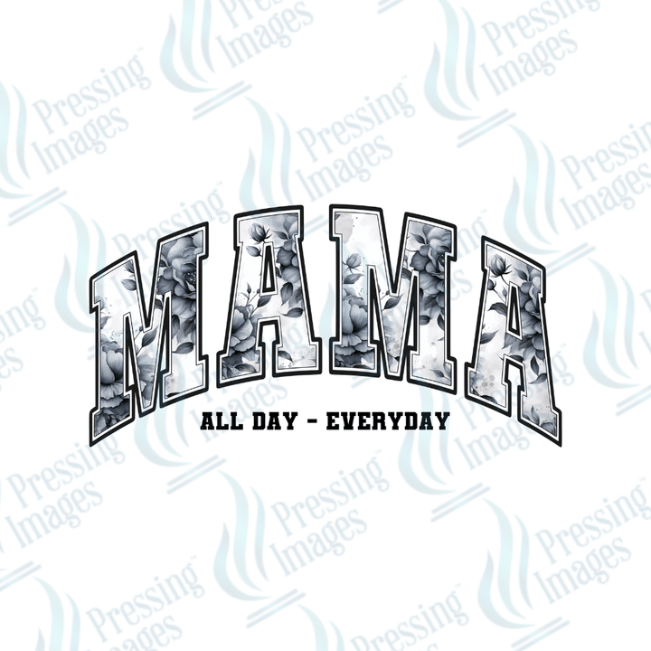 DTF 3531 Black roses mama - Pressing Images