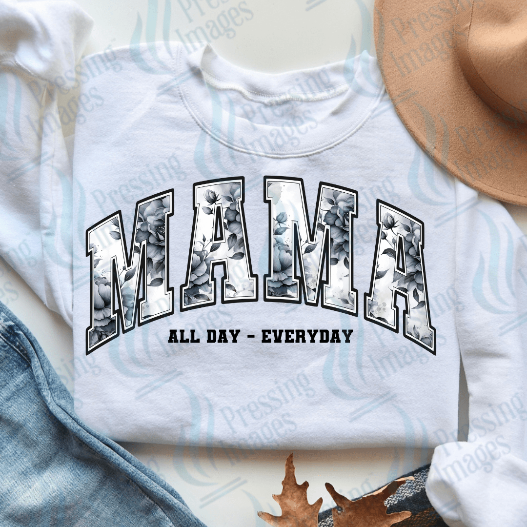 DTF 3531 Black roses mama - Pressing Images