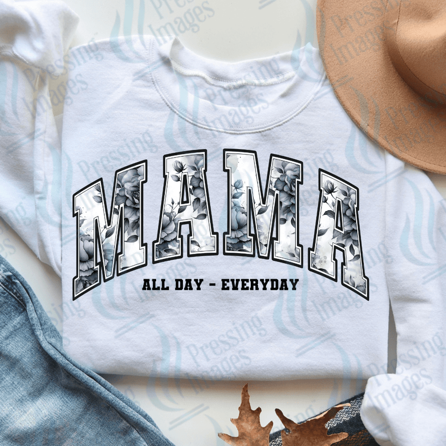 DTF 3531 Black roses mama - Pressing Images