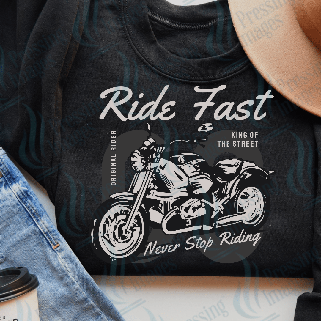 DTF 3541 Ride fast - Pressing Images