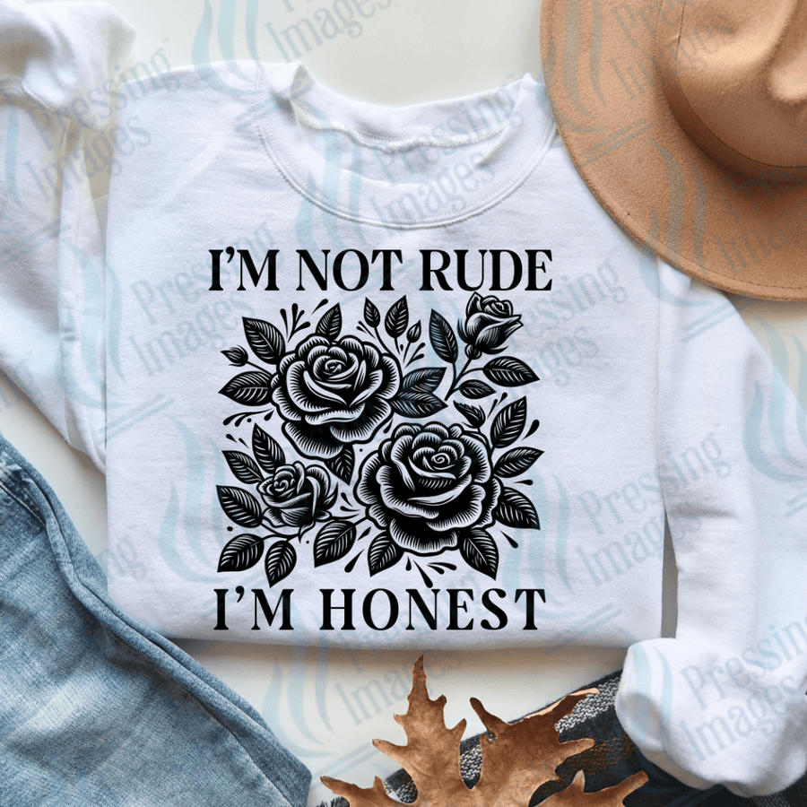 DTF 3552 I'm not rude - Pressing Images