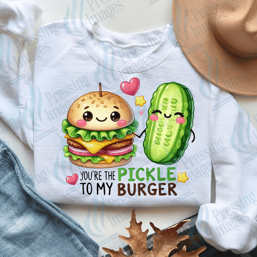 DTF 3553 You're the pickle to my burger - Pressing Images