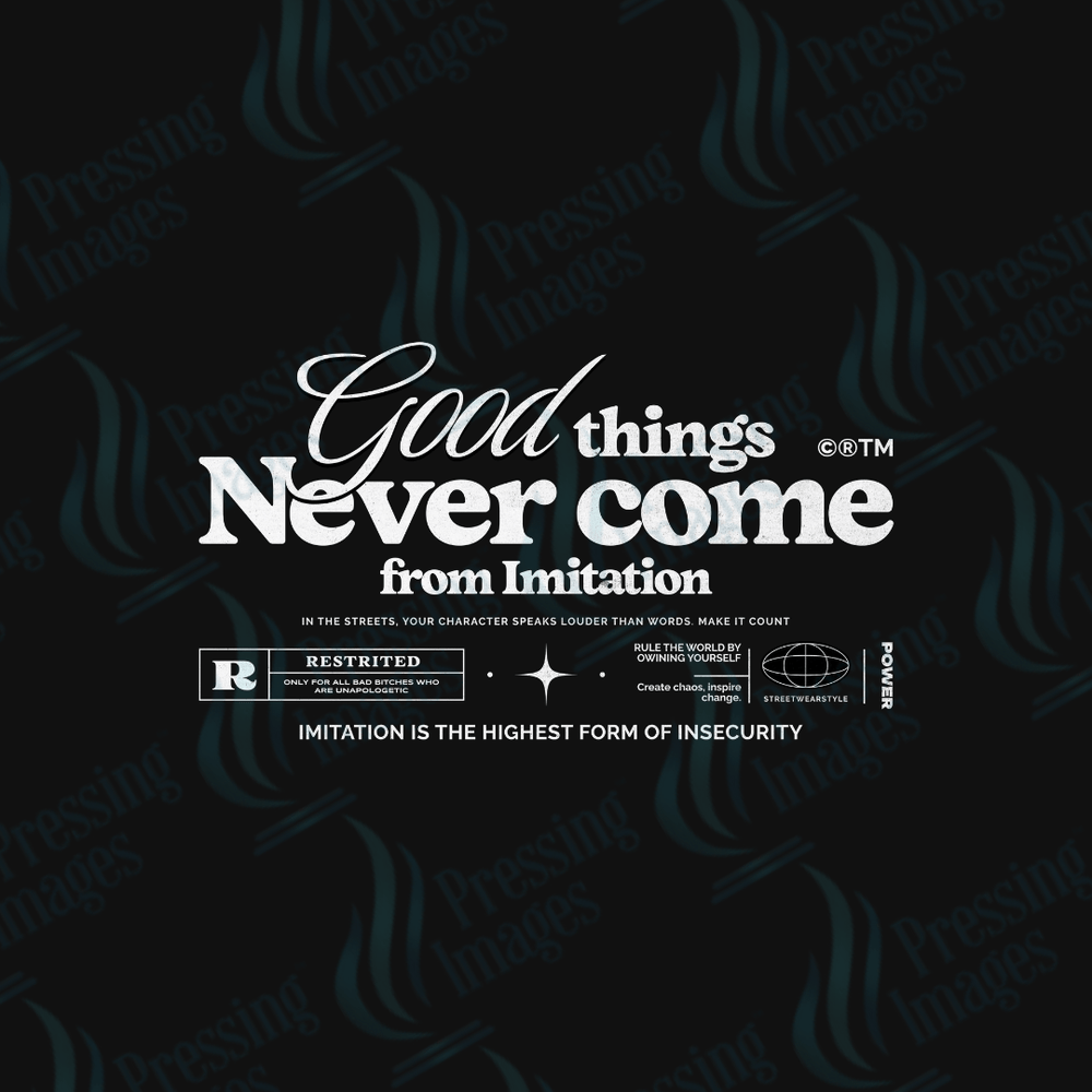 DTF 3557 Never come from imitation - Pressing Images