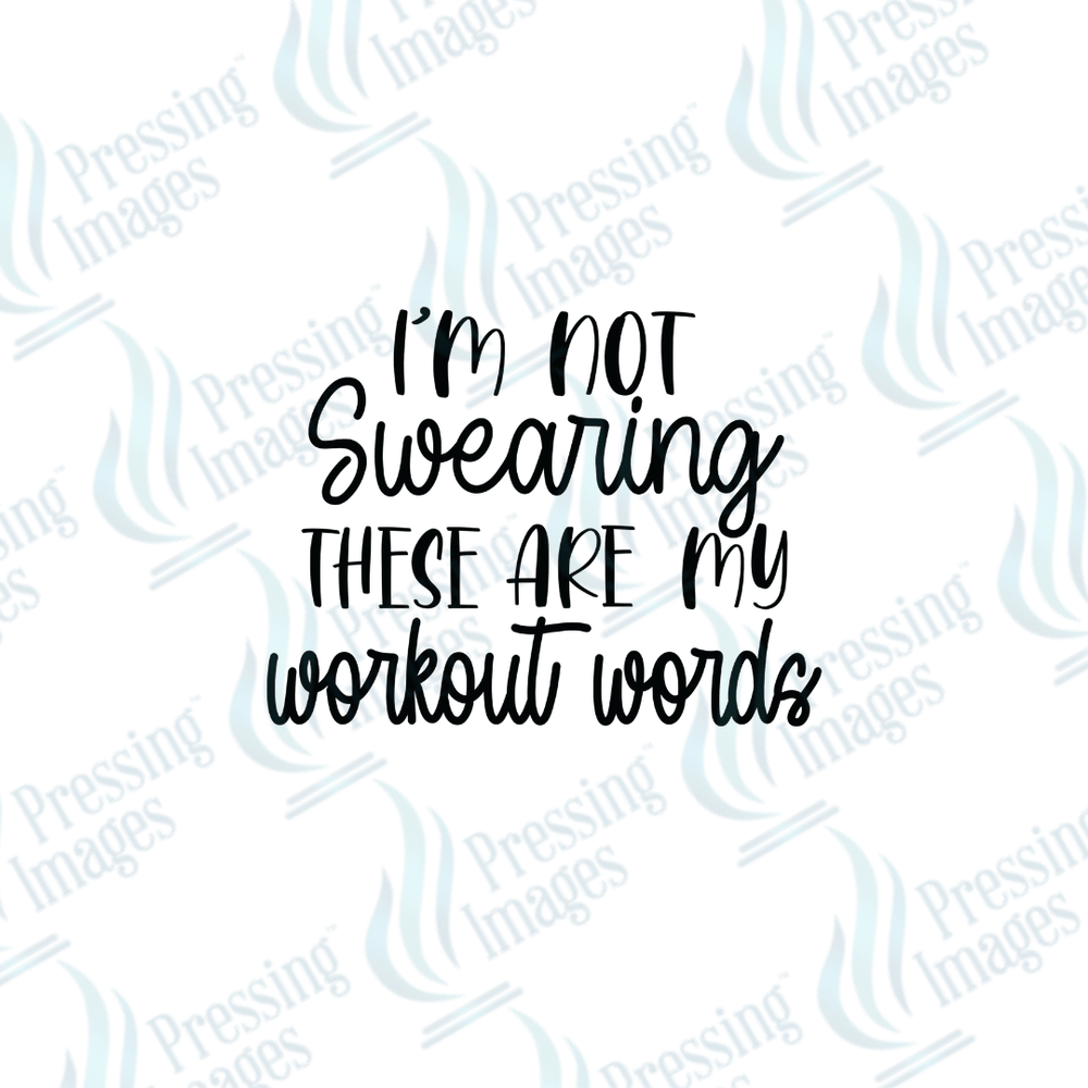 DTF 3573 Workout words - Pressing Images
